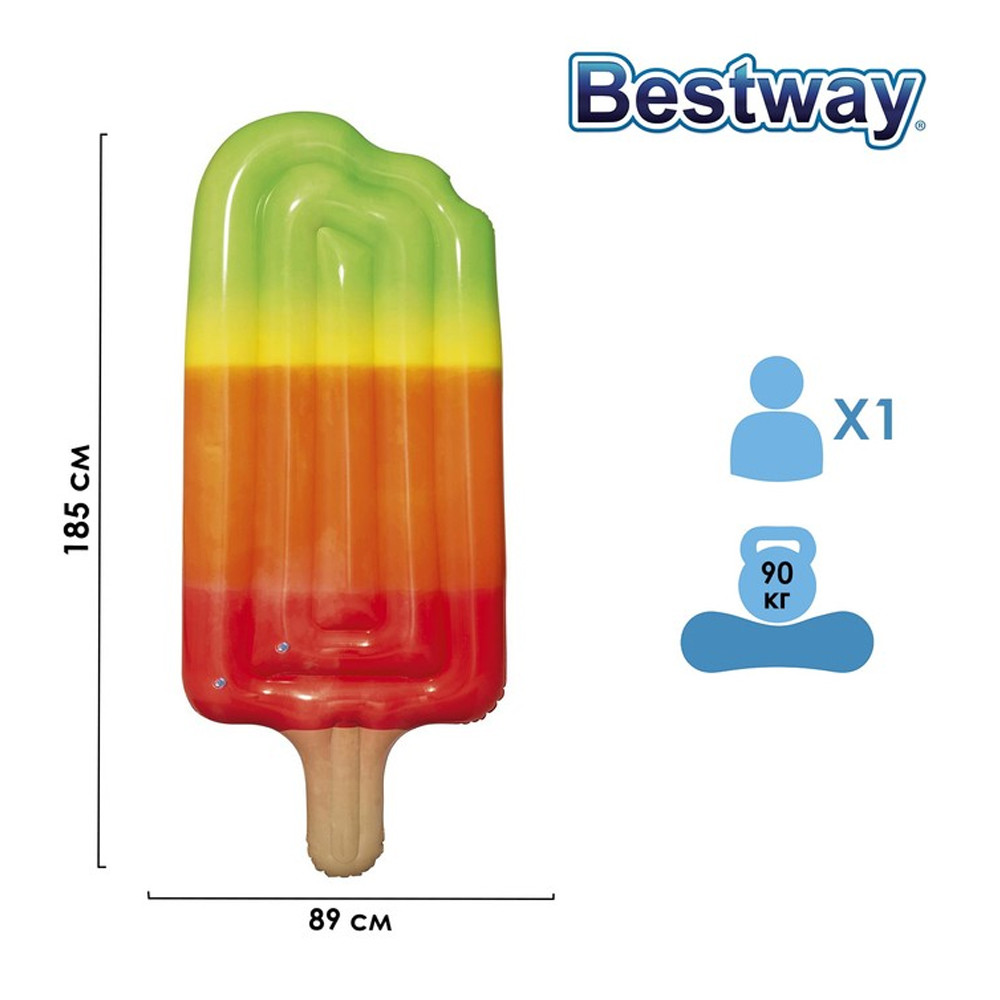Матрас для плавания 185*89 см Фруктовый лёд BestWay