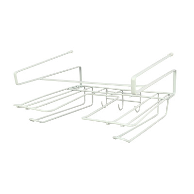 Полка металлическая для кухни подвесная 28,5*25,5*16 см белый CY-0160 Baizheng Полка металлическая для кухни подвесная 28,5*25,5*16 см белый CY-0160 Baizheng