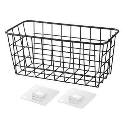 Полка металлическая для кухни навесная 29*12*12 см черный CY-0138 Baizheng