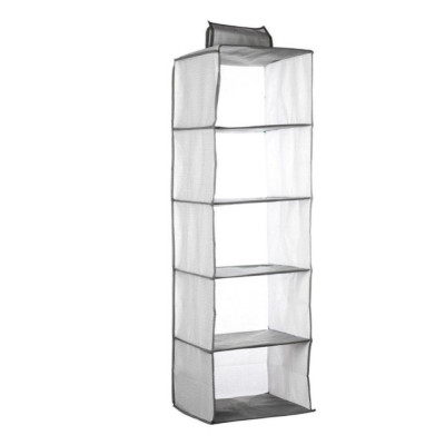 Органайзер текстильный 5 ячеек 30х30х100 см подвесной для хранения вещей белый Baizheng Органайзер текстильный 5 ячеек 30х30х100 см подвесной для хранения вещей белый Baizheng