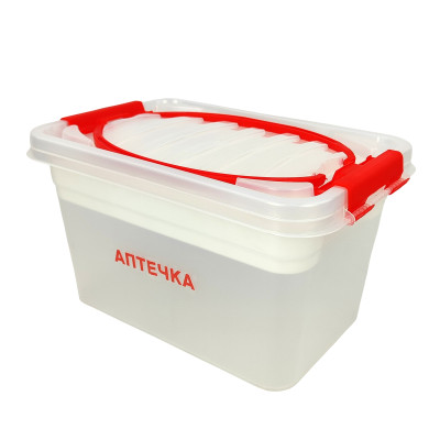 Контейнер пластиковый для аптечки  7 л 352х237х380 мм с вкладышем Аптечка Альтернатива