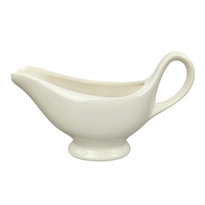 Сливочник фарфоровая 160 мл белый Коралл