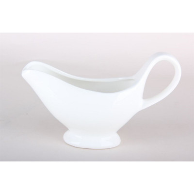 Сливочник фарфоровая 260 мл белый Коралл