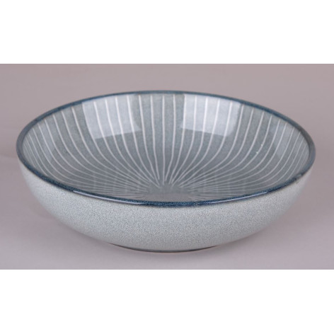 Тарелка фарфоровая суповая 19 см Gray Коралл