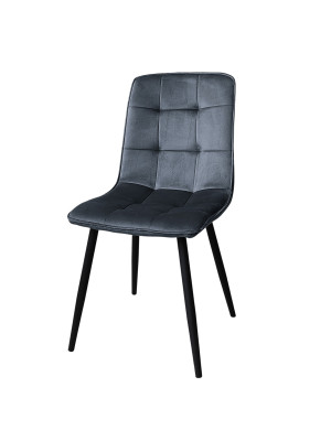 Стул металлический Baizheng 88×40×50 см, текстиль, темно-серый, до 150 кг, 2 вариант