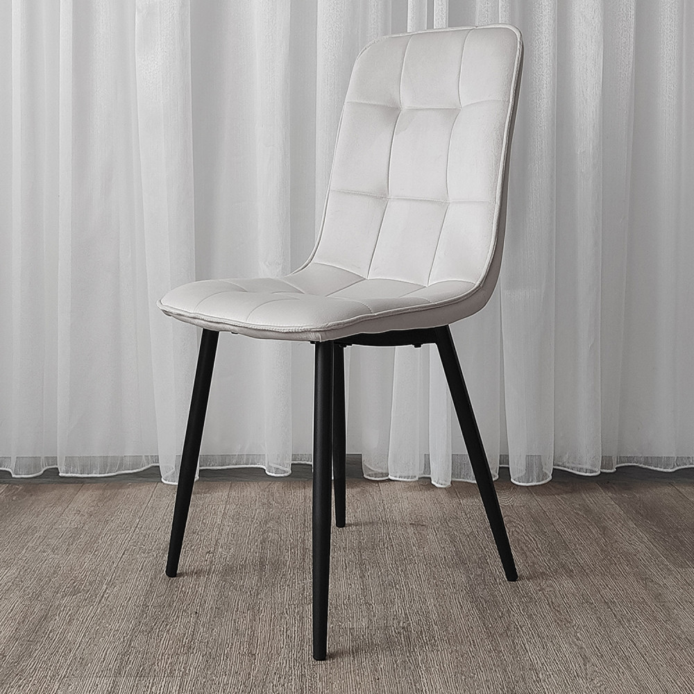 Стул металлический Baizheng 88×40×50 см, текстиль, бежевый, до 150 кг
