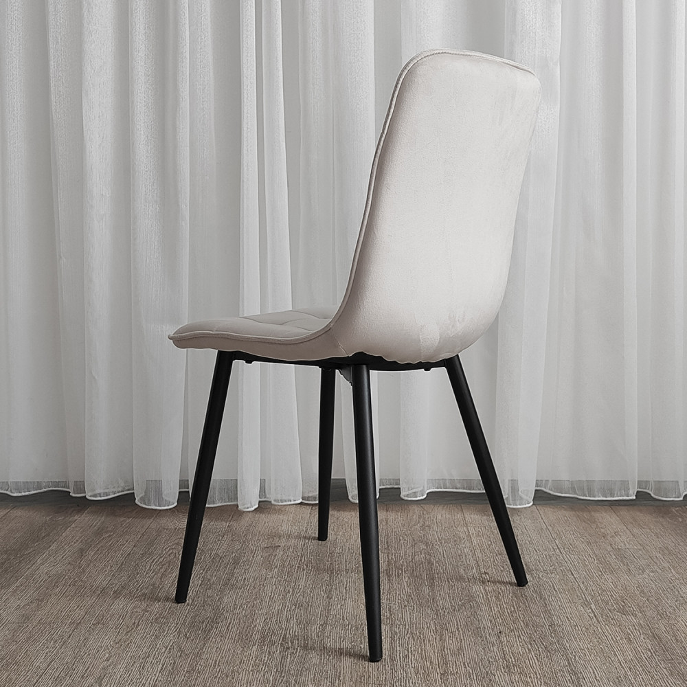 Стул металлический Baizheng 88×40×50 см, текстиль, бежевый, до 150 кг