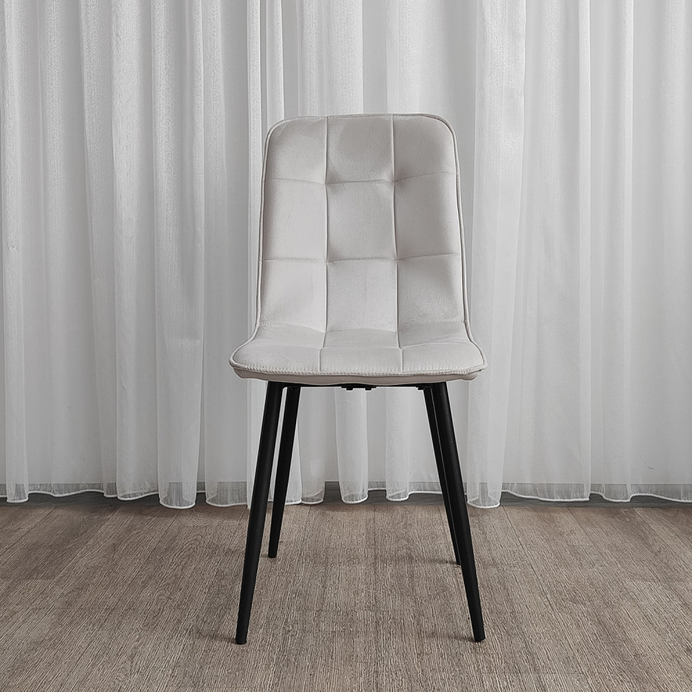 Стул металлический Baizheng 88×40×50 см, текстиль, бежевый, до 150 кг