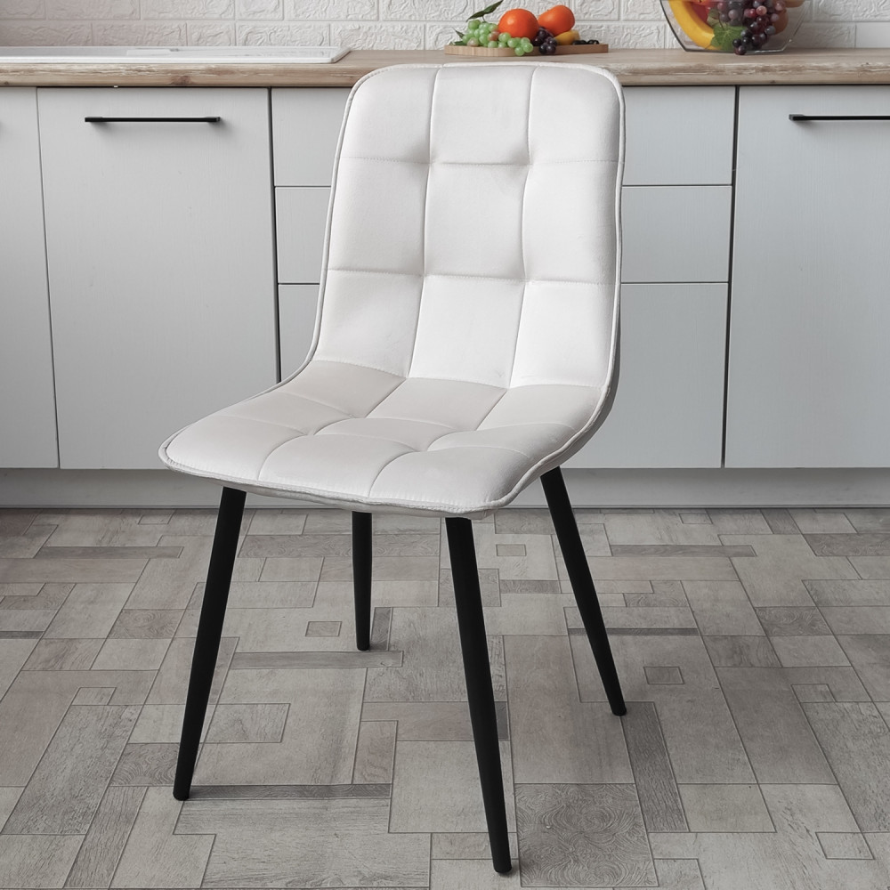 Стул металлический Baizheng 88×40×50 см, текстиль, бежевый, до 150 кг
