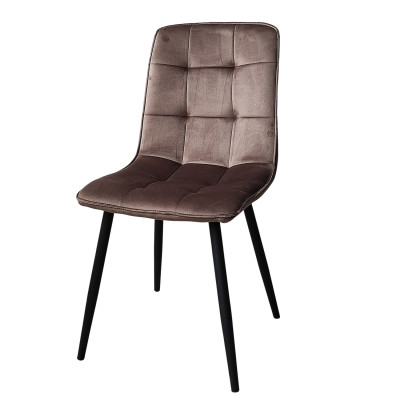 Стул металлический 88*40*50 cм до 150 кг текстиль кофейный 2 вариант Baizheng