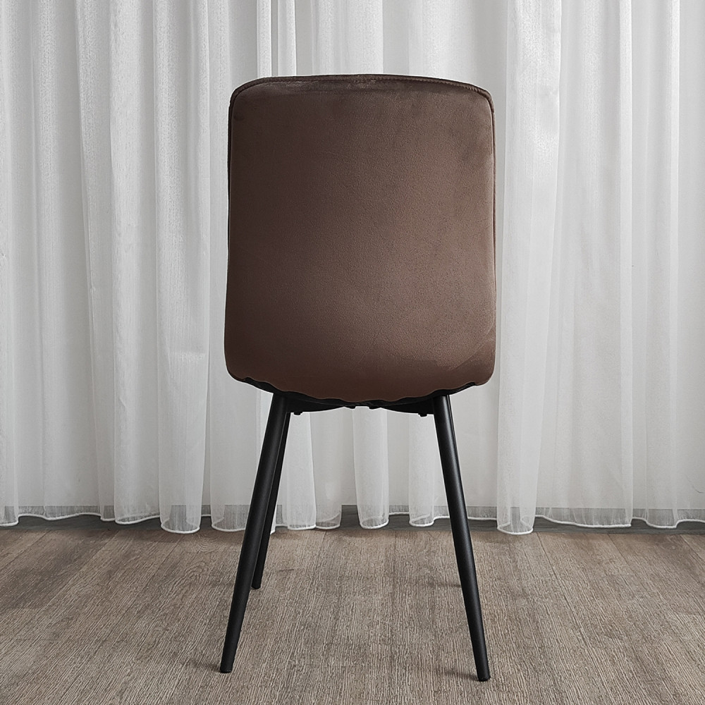 Стул металлический Baizheng 88×40×50 см, текстиль, коричневый до 150 кг