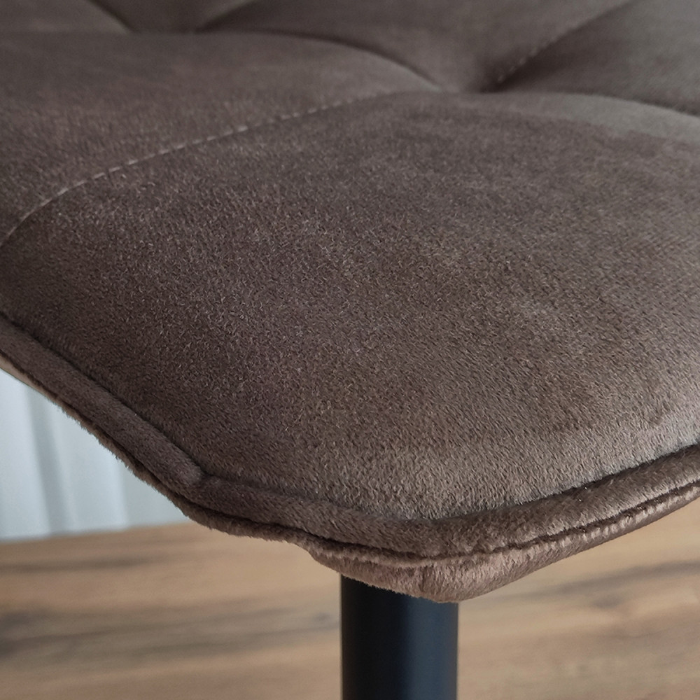 Стул металлический Baizheng 88×40×50 см, текстиль, коричневый до 150 кг