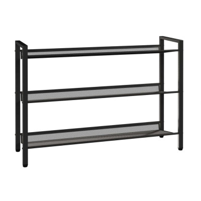 Подставка металлическая для обуви 3-х ярусная 67х27х61 см черный Торонто 23 ЗМИ