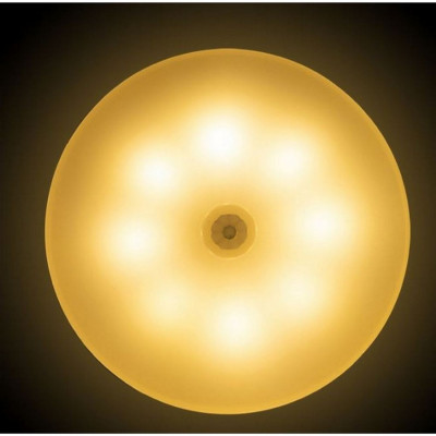 Ночник светодиодный 8,7 см 1 Вт 400mAh 8 led датчик движения белый теплый EN-NL-15 Energy Ночник светодиодный 8,7 см 1 Вт 400mAh 8 led датчик движения белый теплый EN-NL-15 Energy