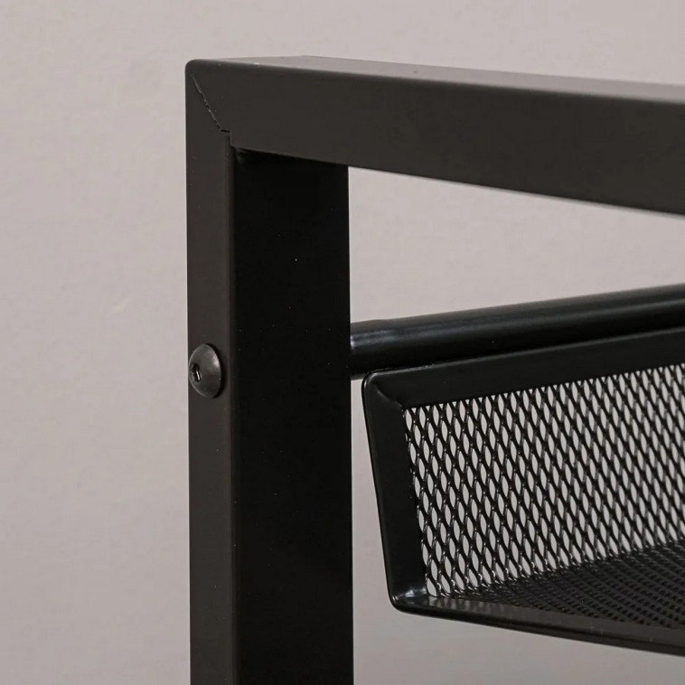 Фото №1 Подставка металлическая для обуви 3-х ярусная 67х27х61 см черный Торонто 23 ЗМИ