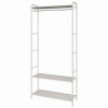 Мини фото Вешалка металлическая гардеробная 69,5х30х162 см белый Валенсия 22М ЗМИ