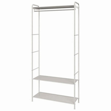 Вешалка металлическая гардеробная 69,5х30х162 см белый Валенсия 22М ЗМИ