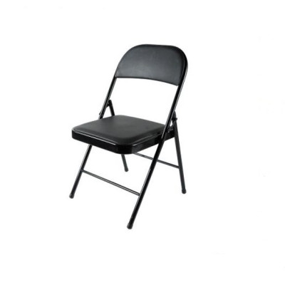 Стул металлический складной 76*46*44 cм черный Baizheng