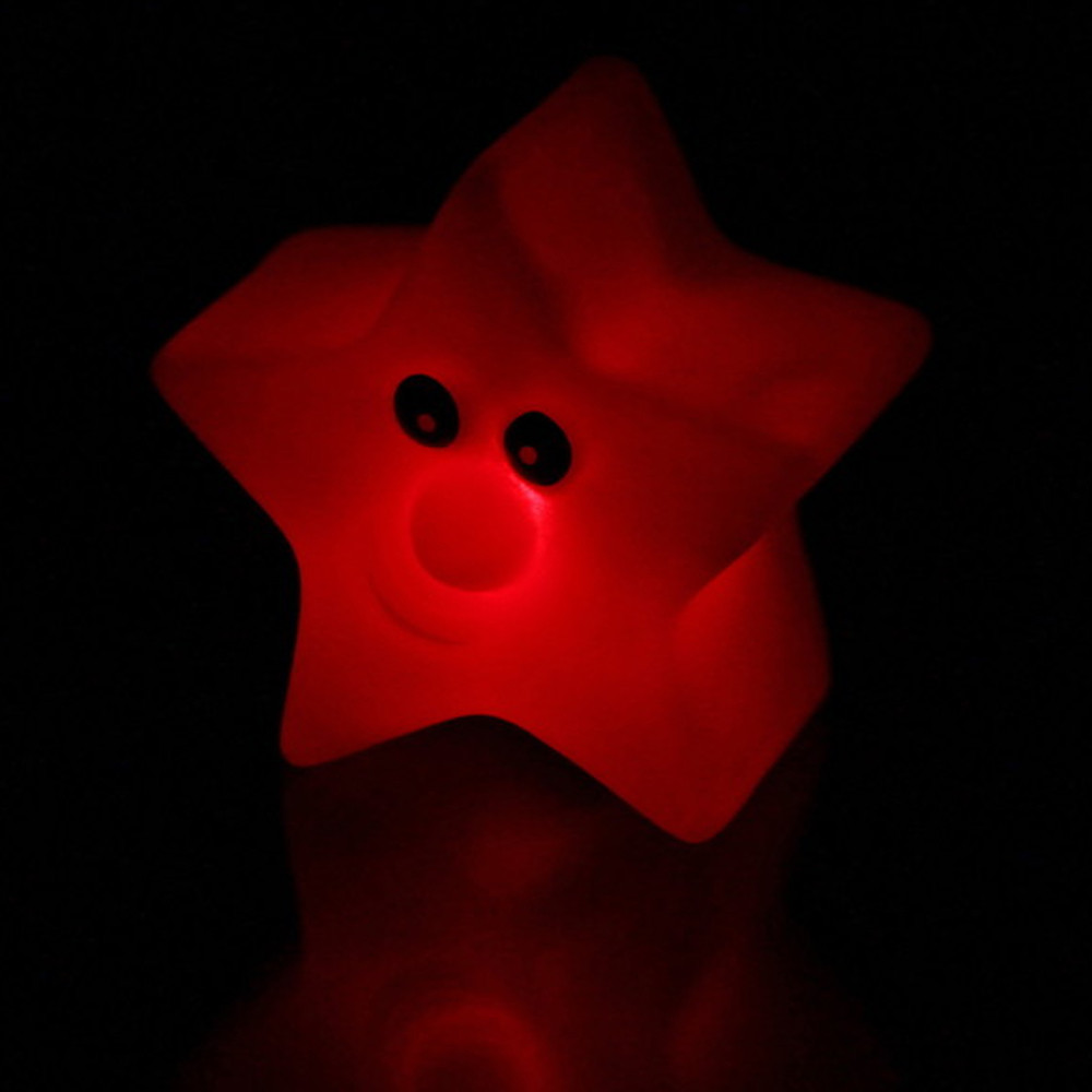 Ночник светильник 7 см LED на батарейках Добрый сон-Звездочка