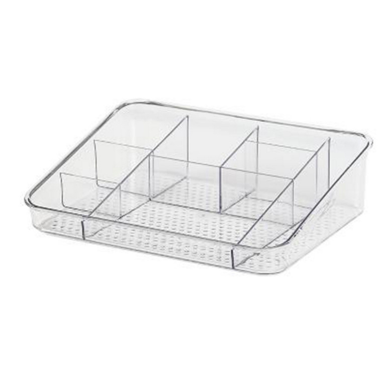 Органайзер пластиковый  260х195х60 мм с перегородками прозрачный 5022 Baizheng