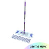Мини фото Швабра металлическая 125 см насадка микрофибра 65х15 см 2 шт микс Baizheng