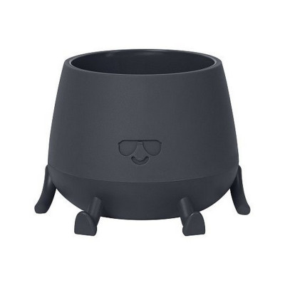 Кашпо пластиковое 0,6 л мистер крутой антрацит Bmc