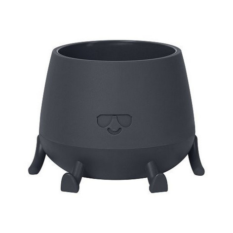 Кашпо пластиковое 0,6 л мистер крутой антрацит Bmc