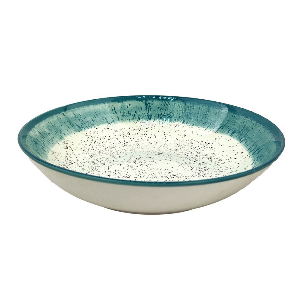 Тарелка фарфоровая суповая 20 см 800 мл Rustic blue Коралл