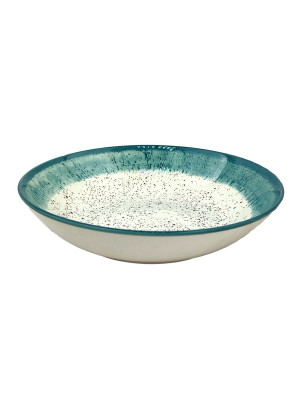 Тарелка фарфоровая суповая 20 см 800 мл Rustic blue Коралл