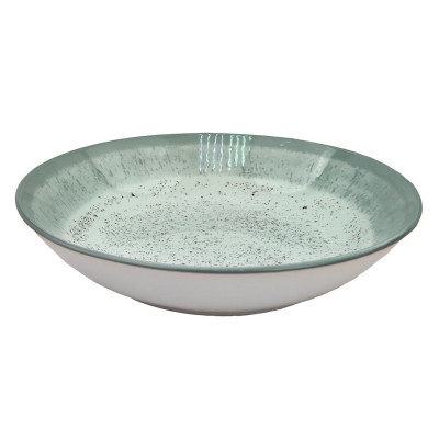 Тарелка фарфоровая суповая 20 см 800 мл Rustic grey Коралл