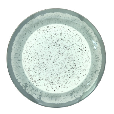 Тарелка фарфоровая обеденная 24 см Rustic grey Коралл