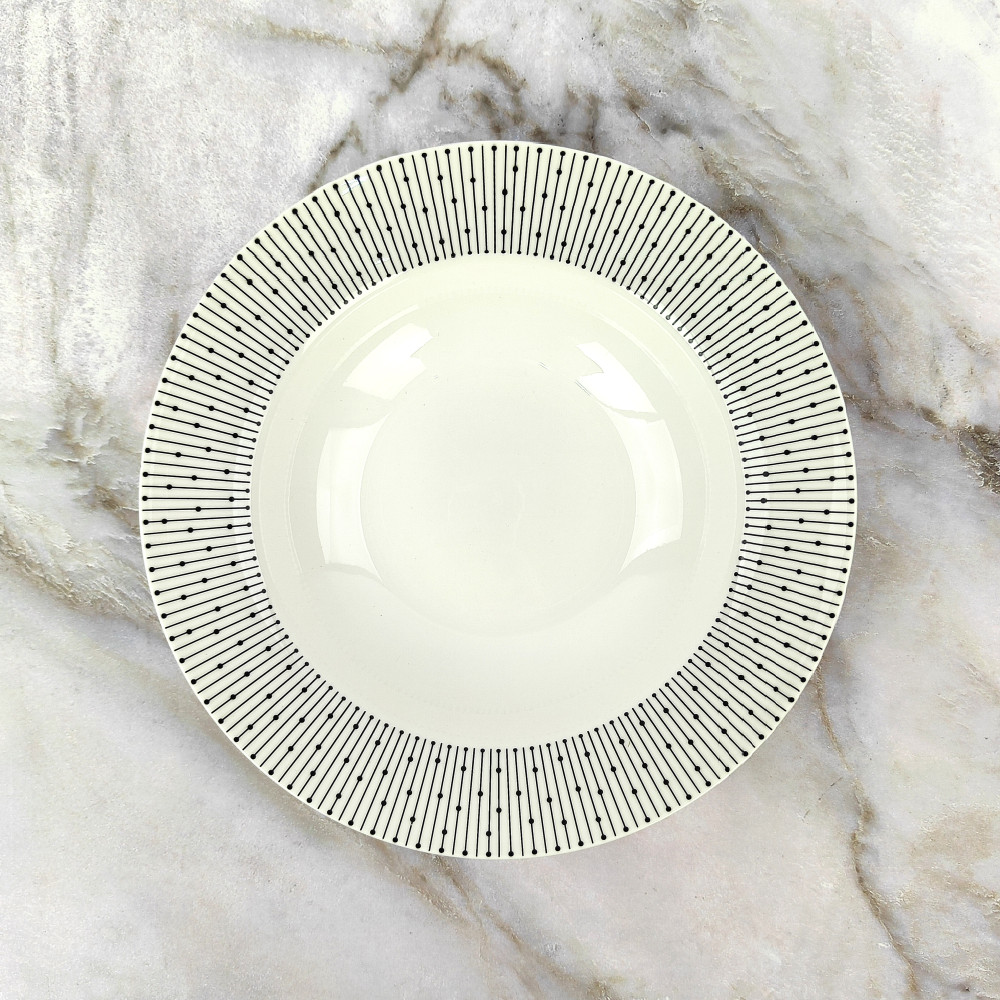 Тарелка фарфоровая суповая 23 см 450 мл Scandi Коралл