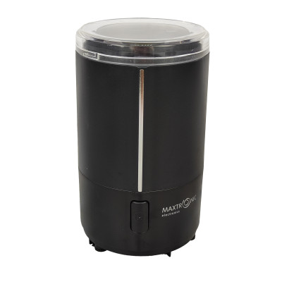 Кофемолка пластик 180 Вт роторная 50 гр импульс черный Maxtronic Кофемолка пластик 180 Вт роторная 50 гр импульс черный Maxtronic