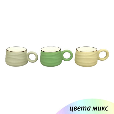 Кружка фарфоровая 330 мл микс 6587 Коралл