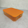 Мини изображение Контейнер пластиковый 260х185х85 мм пласт крышка тонированный оранжевый Волна Baizheng