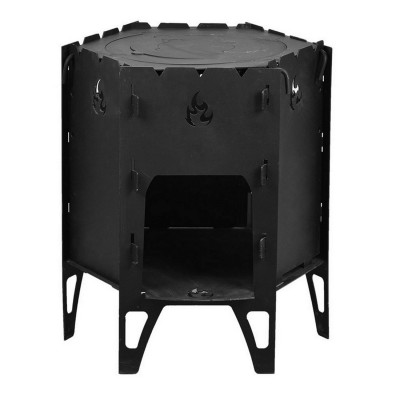 Печь стальная 12-16 л сталь 40*40*50 см 3 мм походная кольцо разборная ИМЗ-№5 Goodmart Печь стальная 12-16 л сталь 40*40*50 см 3 мм походная кольцо разборная ИМЗ-№5 Goodmart