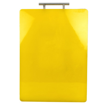 Доска пластиковая разделочная 48х33х1.5 см металлическая ручка петля желтый Baizheng Доска пластиковая разделочная 48х33х1.5 см металлическая ручка петля желтый Baizheng