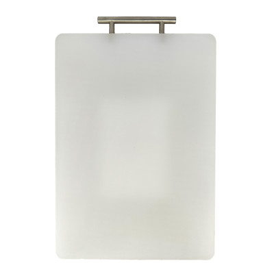 Доска пластиковая разделочная 48х33х1.5 см металлическая ручка петля белый Baizheng Доска пластиковая разделочная 48х33х1.5 см металлическая ручка петля белый Baizheng