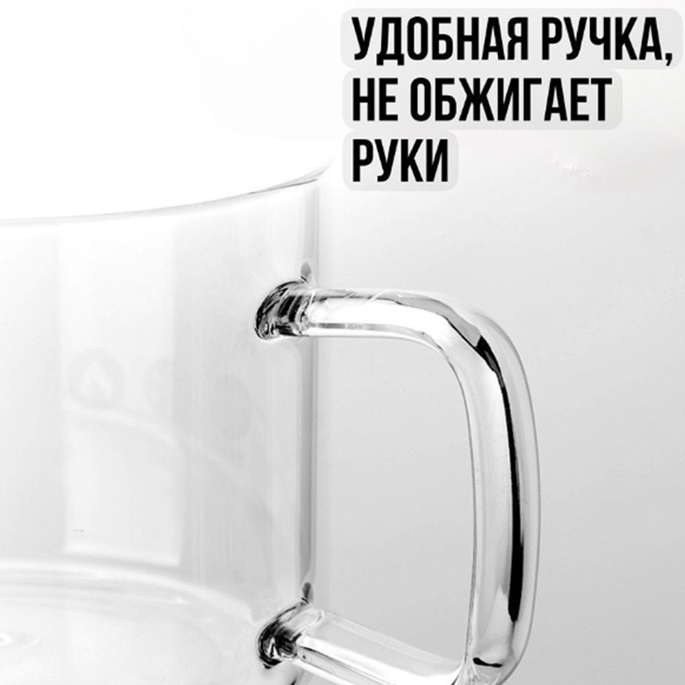Кастрюля стеклянная 1500 мл 15х17 см стекл крышка стекл ручка-1 шт Baizheng