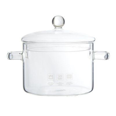 Кастрюля стеклянная 1500 мл 15*17 см стекл крышка стекл ручка Baizheng Кастрюля стеклянная 1500 мл 15*17 см стекл крышка стекл ручка Baizheng
