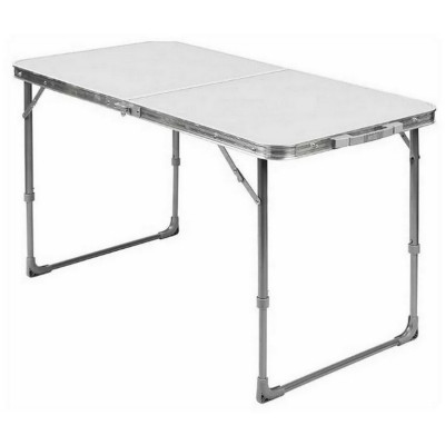 Стол туристический складной пластик 120*60*44,5/61 см 6 металлик Nika