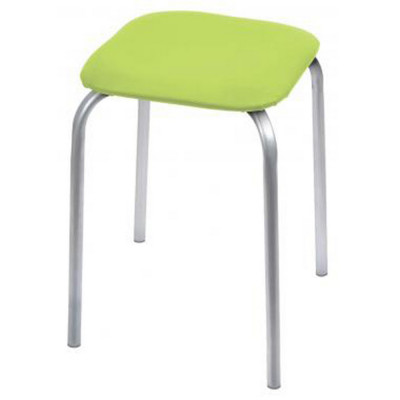 Табурет металлический 370*370*460 мм с мягким сиденьем фисташковый Классика 3 Nika