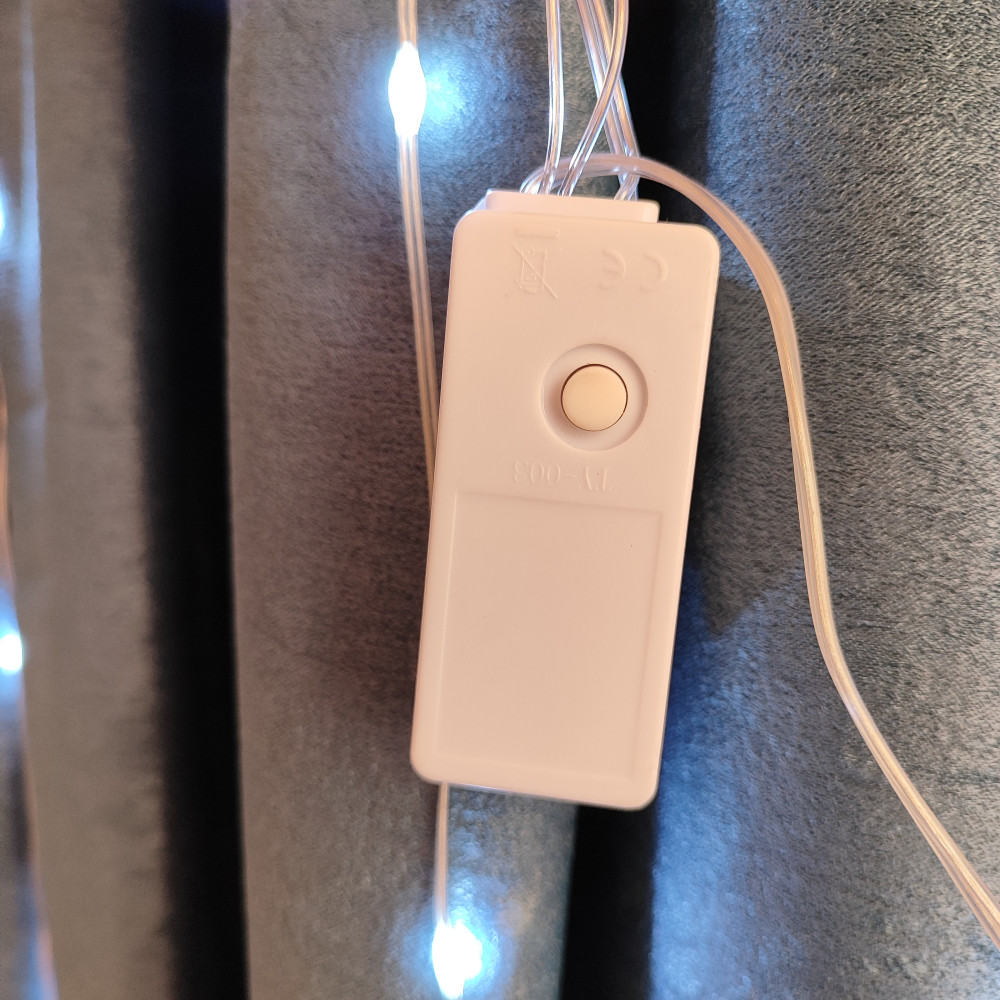 Гирлянда светодиодная 3*2 м 60 led занавес пластик медь разноцветный белый NP-1298 Fex