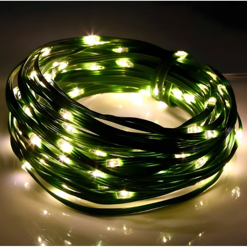 Гирлянда светодиодная 30 м 300 Led нить пластик медь желтый NP-3307 Fex