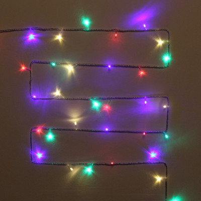 Гирлянда светодиодная 30 м 300 Led нить пластик медь разноцветный NP-3309 Fex Гирлянда светодиодная 30 м 300 Led нить пластик медь разноцветный NP-3309 Fex