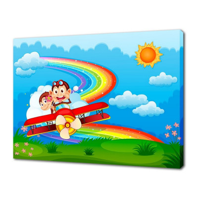 Картина канвас 50х70 см обезьянки Постер-Лайн Картина канвас 50х70 см обезьянки Постер-Лайн