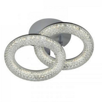 Люстра светодиодная 2 плафона 26,5*18*16 см 36Вт 1200 LM 10м2 3 цвета белый Baizheng