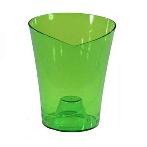 Кашпо пластиковое  1,5 л зеленый Орхидея Bmc