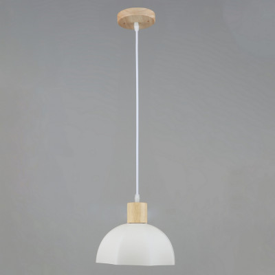 Люстра кухонная 1 плафон 20*9,5*80 см Е27 60Вт 4м2 дерево плафон стекло Baizheng