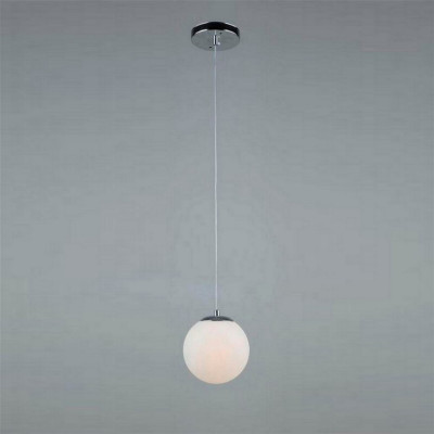 Люстра кухонная 1 плафон 15*55 см Е27 60Вт 4м2 плафон стекло хром Baizheng